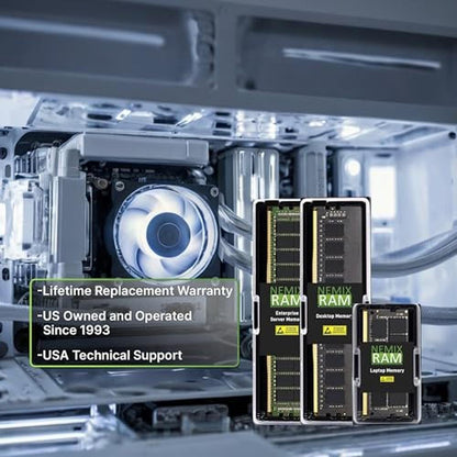 NEMIX RAM 32GB: 1X32GB DDR5 4800MHz PC5-38400 2Rx8 1.1V – In Use
