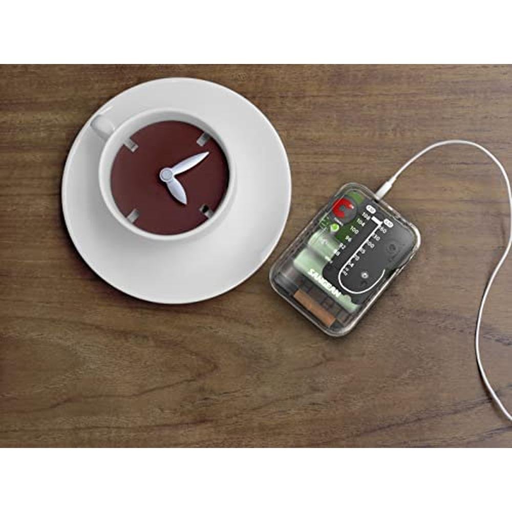 Sangean SR-32CL: Premium AM/FM Pocket Analog Radio – Side View
