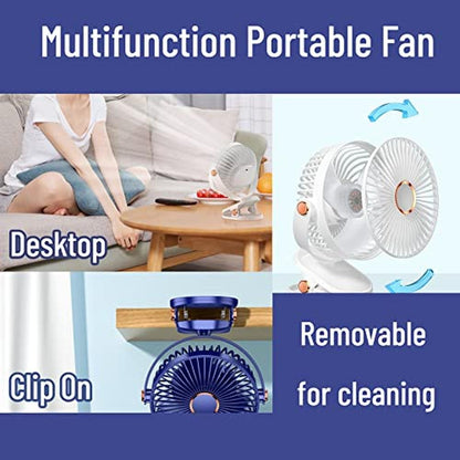 Fan SRDMUPH: SRDMUPH Desk Fan Clip On with Lights USB – Packaging