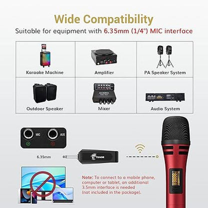 TONOR Microphones: TONOR TW320 UHF Dual Karaoke Microphone – In Use