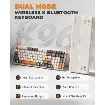 Magic Refiner RK96 Wireless Mechanical Keyboard – Side View