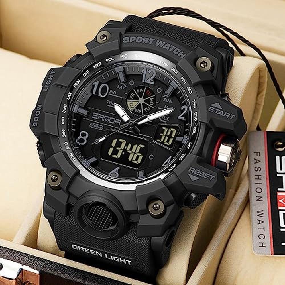 Men Aimes: AIMES Men's Watches Sports Outdoor Waterproof – Close-up Detail