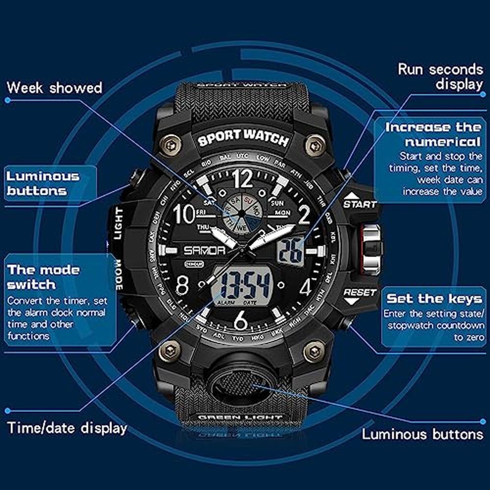 Men Aimes: AIMES Men's Watches Sports Outdoor Waterproof – In Use
