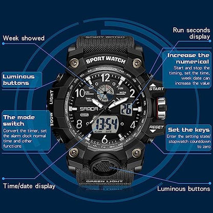 Men Aimes: AIMES Men's Watches Sports Outdoor Waterproof – In Use