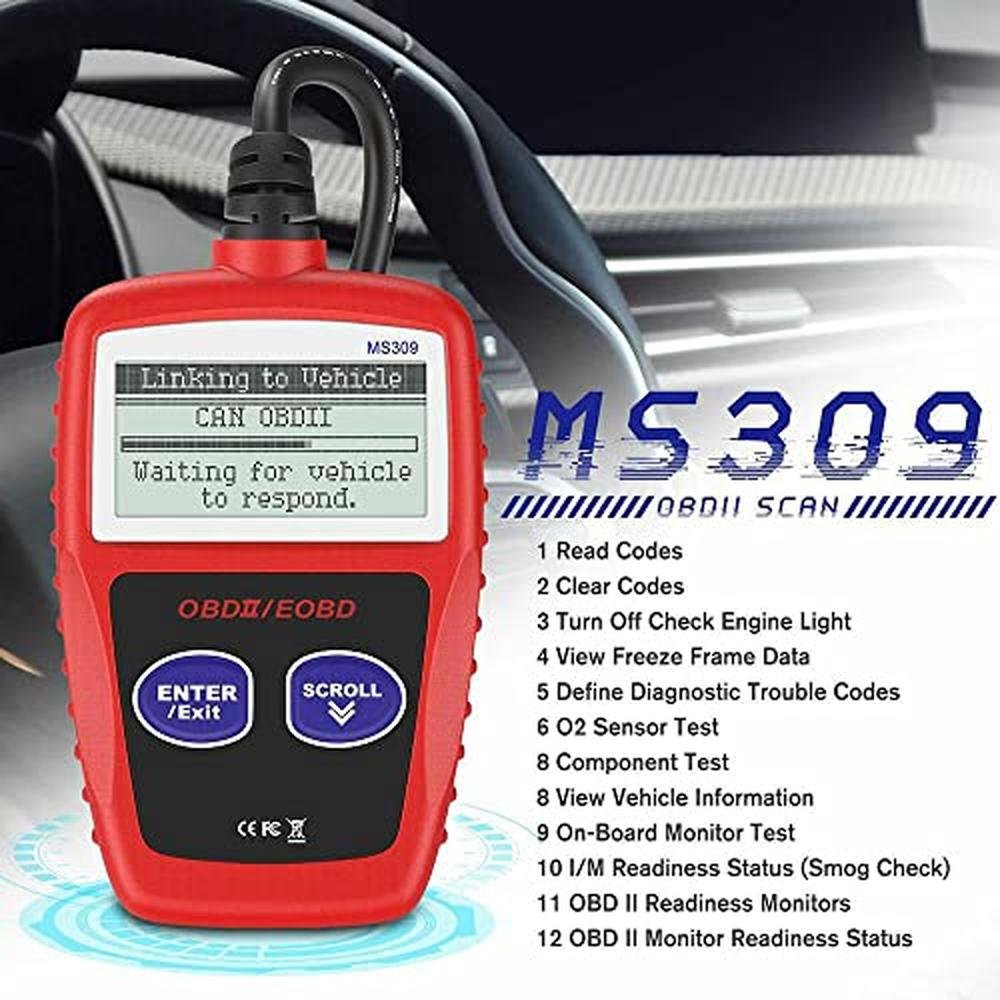 Can Scanner: MS309 Automotive Scanner Engine Diagnostic Tool – Side View