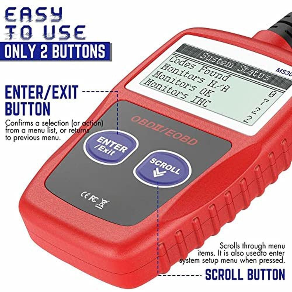 Can Scanner: MS309 Automotive Scanner Engine Diagnostic Tool – In Use