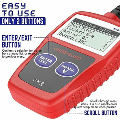 Can Scanner: MS309 Automotive Scanner Engine Diagnostic Tool – In Use