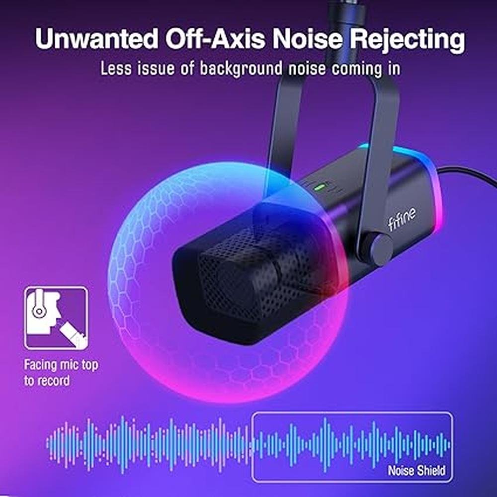 Fifine XLR: Fifine XLR/USB Gaming Microphone Set Dynamic PC – Packaging