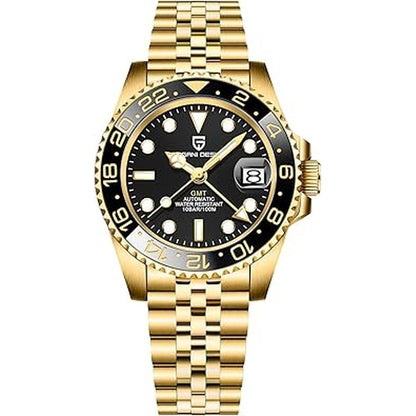 Men Watch: BY BENYAR Pagani Design Men GMT Automatic Watch – Front View