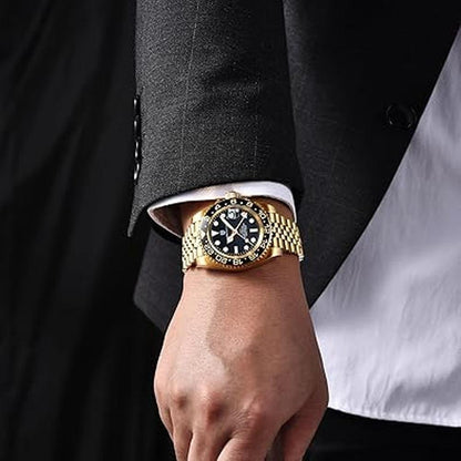 Men Watch: BY BENYAR Pagani Design Men GMT Automatic Watch – Close-up Detail