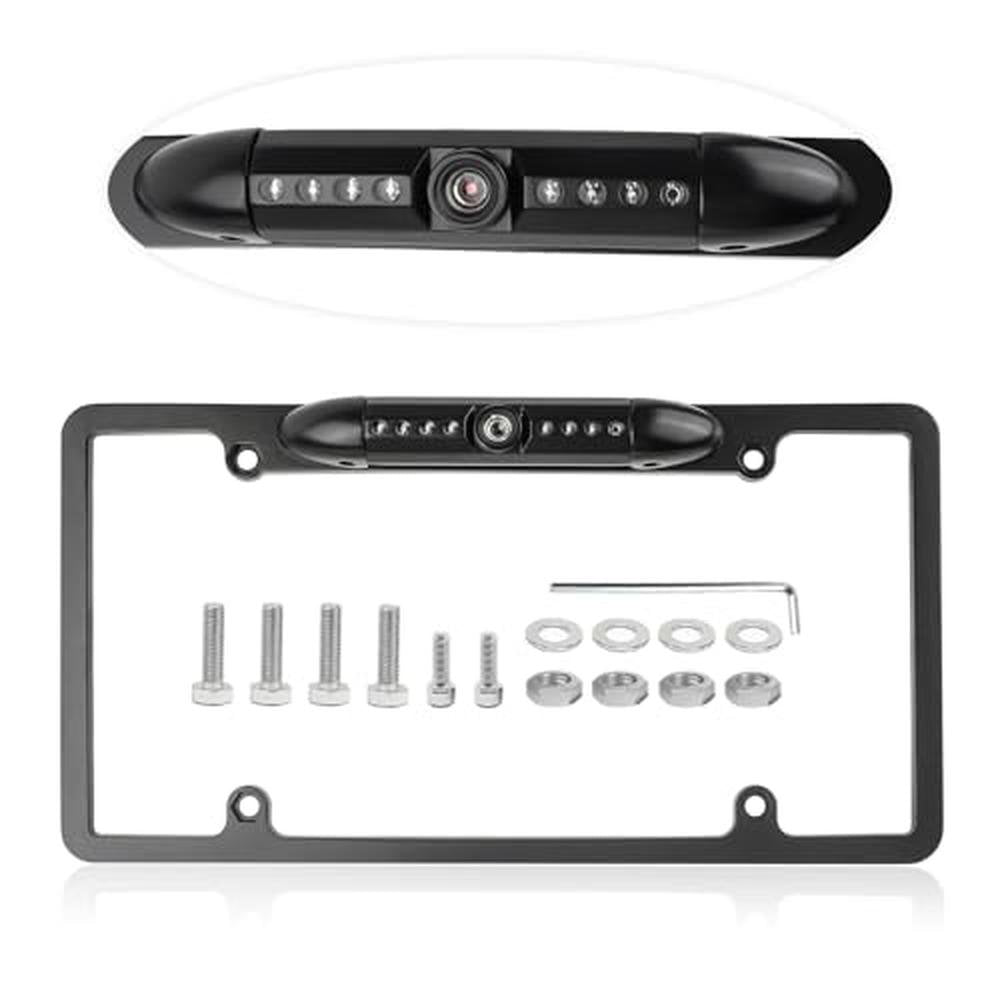 Camera License Plate: IP67 Waterproof HD Night Vision – Front View