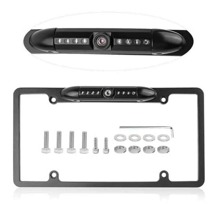 Camera License Plate: IP67 Waterproof HD Night Vision – Front View