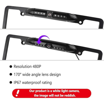 Camera License Plate: IP67 Waterproof HD Night Vision – In Use