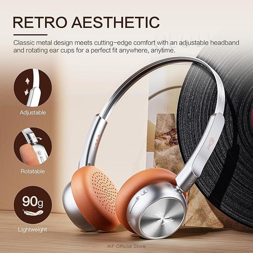 R1 Wireless Bluetooth Headphones – Side View