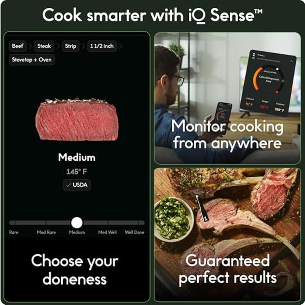 Meat Thermometer: CHEF iQ Sense Smart Wireless Ultra-Thin – Side View