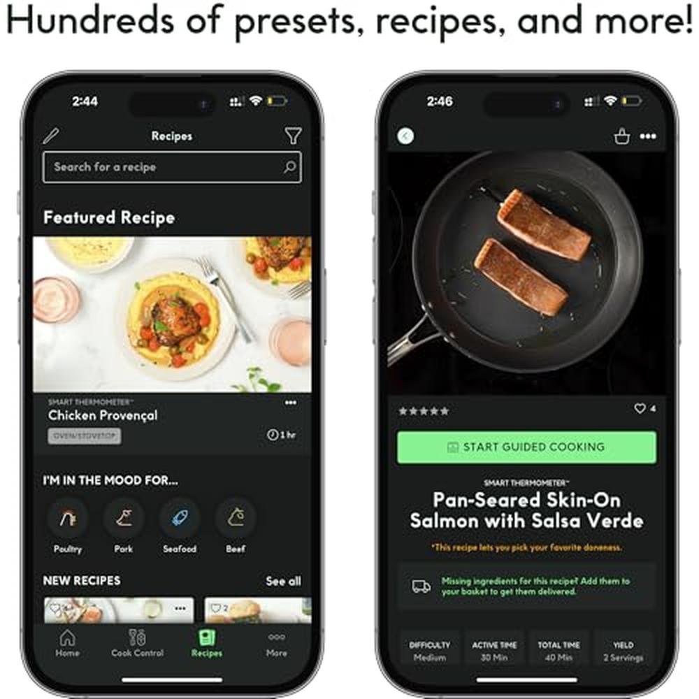 Meat Thermometer: CHEF iQ Sense Smart Wireless Ultra-Thin – In Use