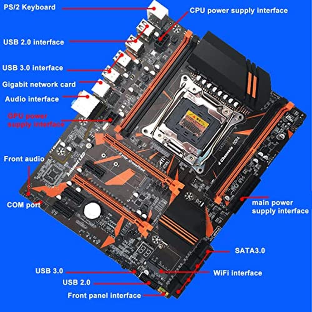 Motherboard Computer: High-End Desktop Motherboard 10 – Side View