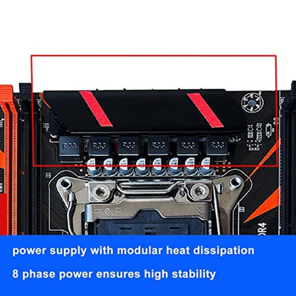 Motherboard Computer: High-End Desktop Motherboard 10 – Close-up Detail