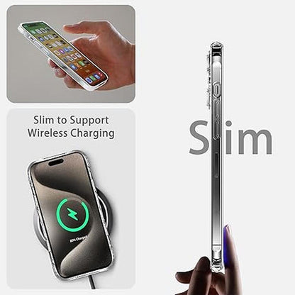 Case Clear: iPhone 15 Pro Transparent Shockproof Phone Case – Side View