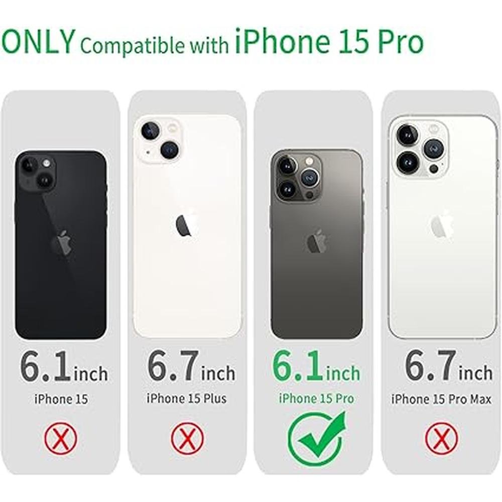 Case Clear: iPhone 15 Pro Transparent Shockproof Phone Case – Close-up Detail