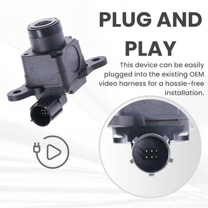 Backup Camera: Replacement for 2013-2017 Dodge Ram OE Part – In Use