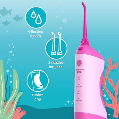 AquaSonic Kids Water Flosser: Standard Nozzle – Side View