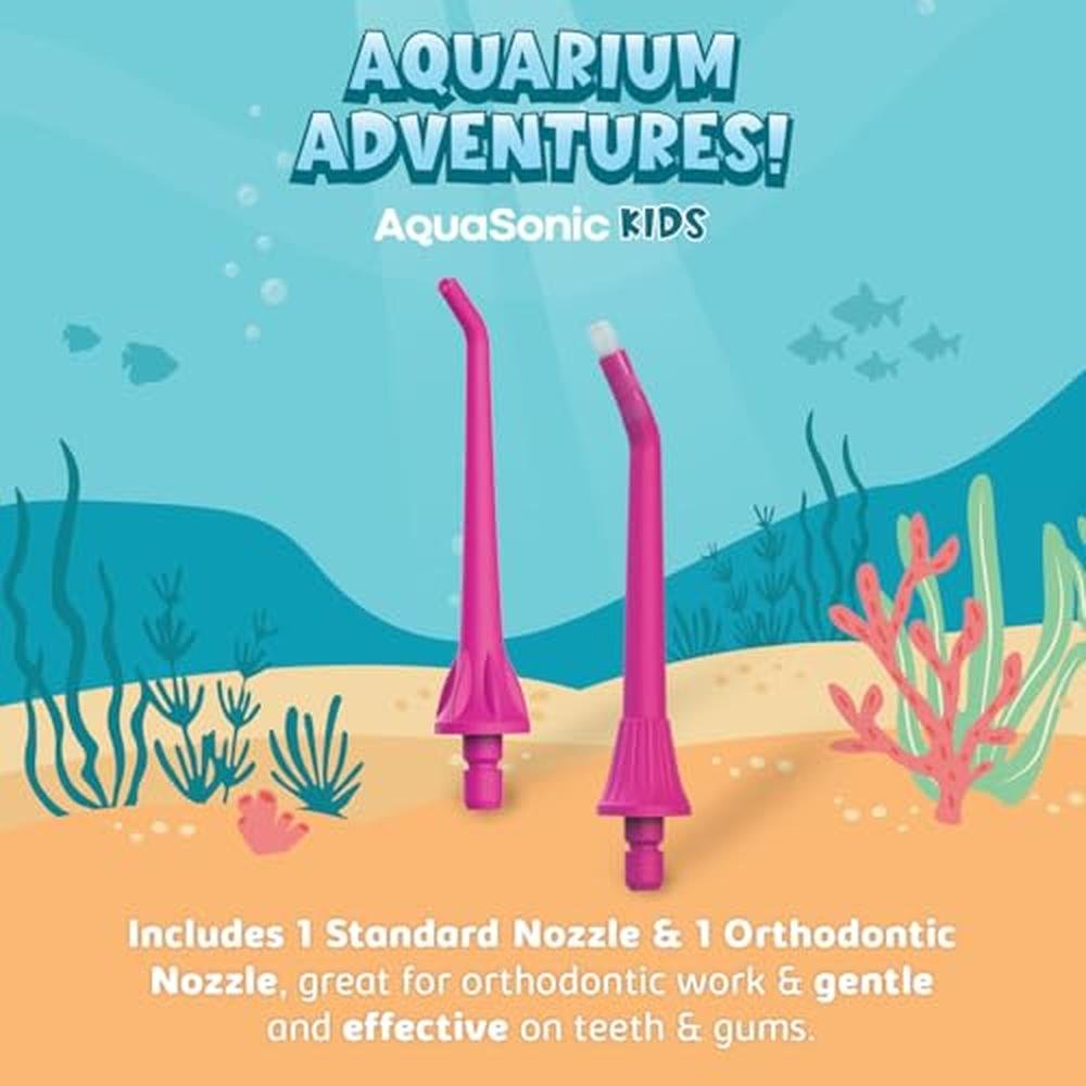 AquaSonic Kids Water Flosser: Standard Nozzle – Close-up Detail