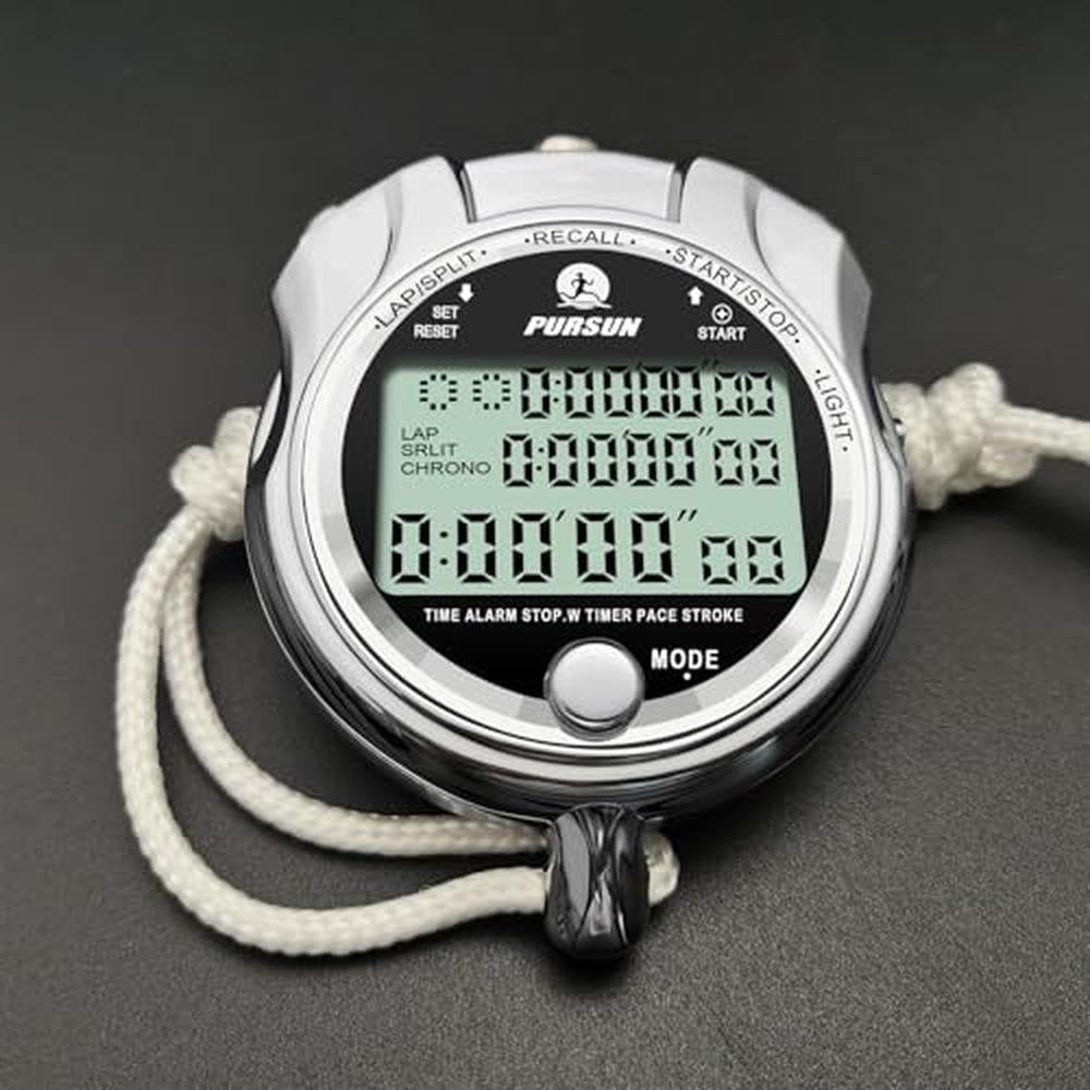 Rolilink Metal Stopwatch: Rolilink Metal 400 Lap Memory – In Use