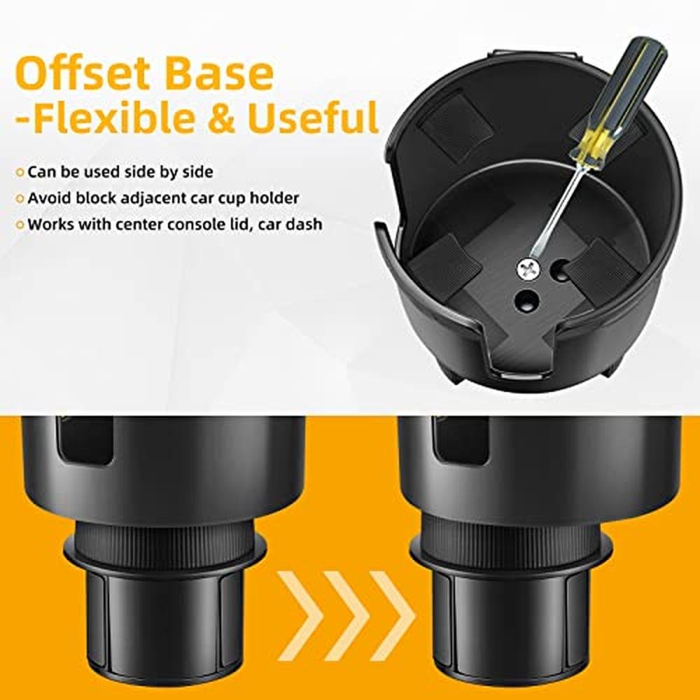 Car Cup Holder: TYKOR Expander Adapter – In Use