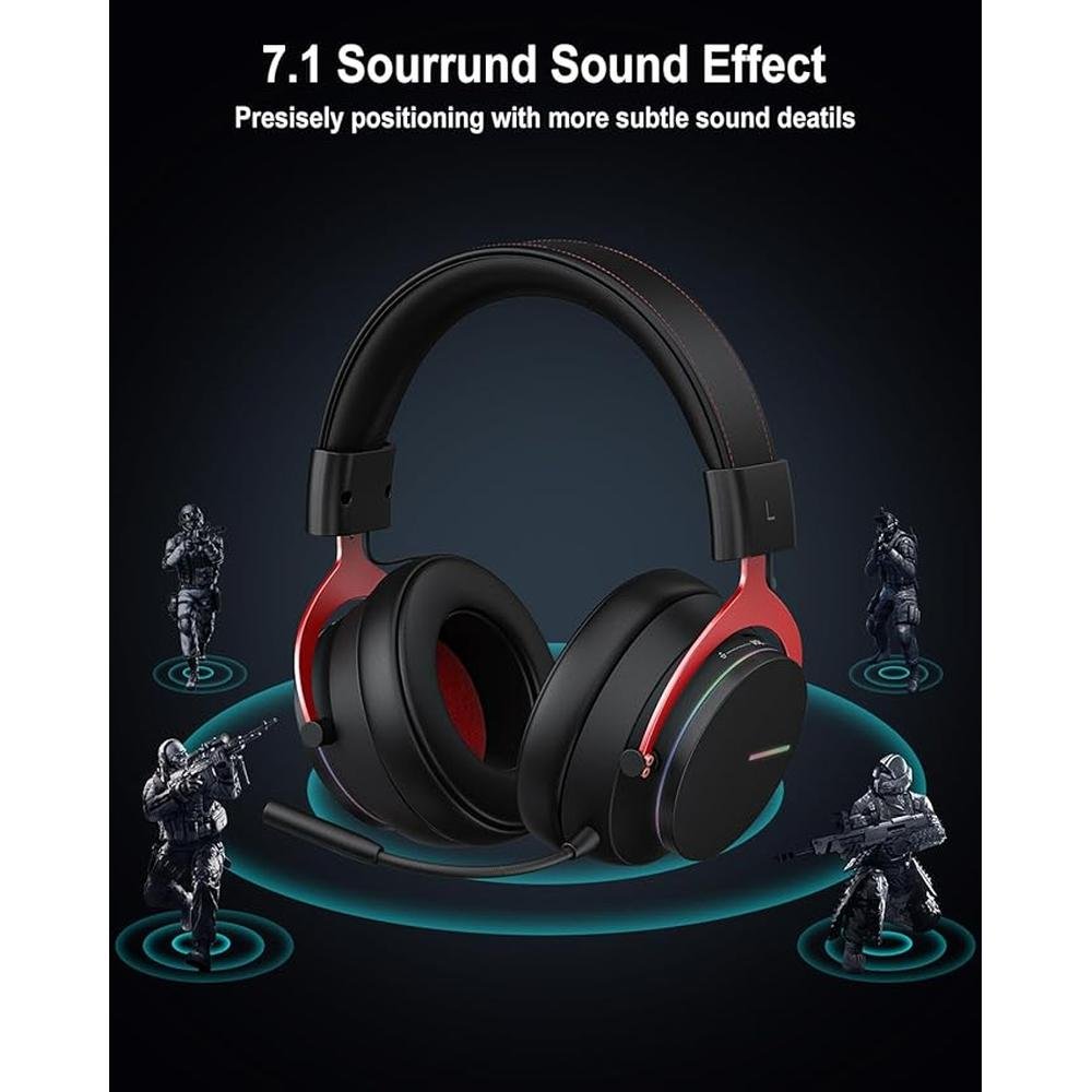 Inwa PS5 Headset Wireless with Game/Chat Balance Mixer – Side View