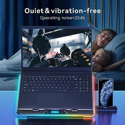 Laptop Cooling: Kyolly RGB Laptop Cooling Pad Gaming Laptop – In Use