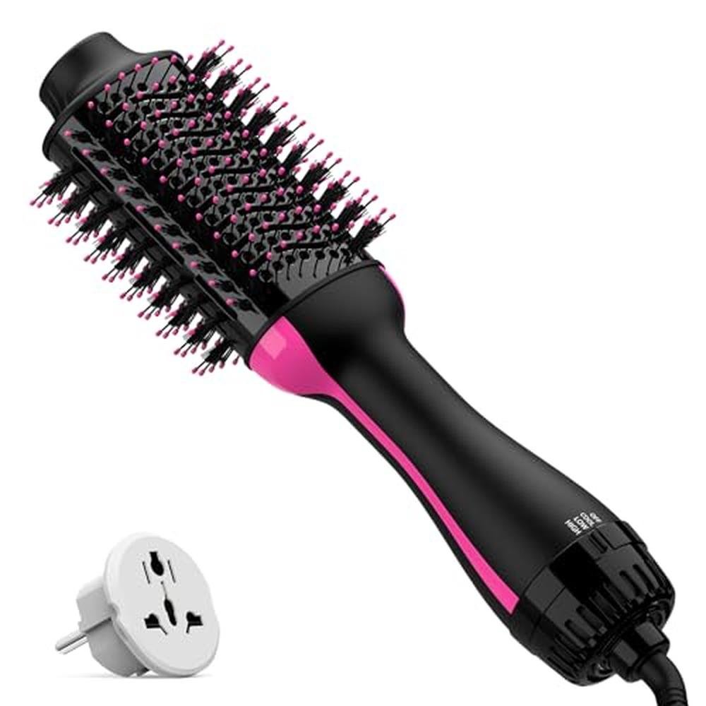Dual Voltage Hair Dryer Brush – Front View