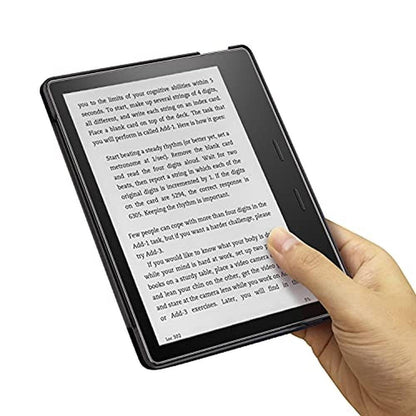 Case Kindle Oasis: Flyorigin 9th 10th Gen PU Leather Cover – In Use