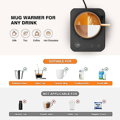 Warmer Coffee: Lesipee Electric Coffee Warmer with Auto – In Use