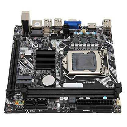 Motherboard Desktop: Mini ITX LGA 1155 USB2.0 DDR3 NVME M.2 – Front View