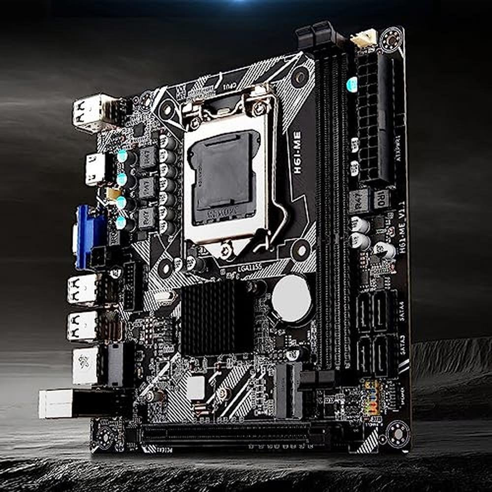 Motherboard Desktop: Mini ITX LGA 1155 USB2.0 DDR3 NVME M.2 – Close-up Detail