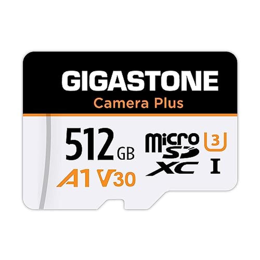 Camera Gigastone: GIGASTONE 512GB Micro SD Card Camera Plus – Front View
