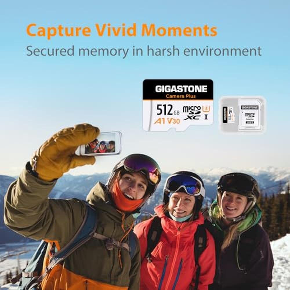Camera Gigastone: GIGASTONE 512GB Micro SD Card Camera Plus – Packaging