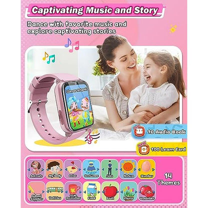 Kids Girl Smart Watch: Sueseip HD Touchscreen Dual Cameras – Close-up Detail