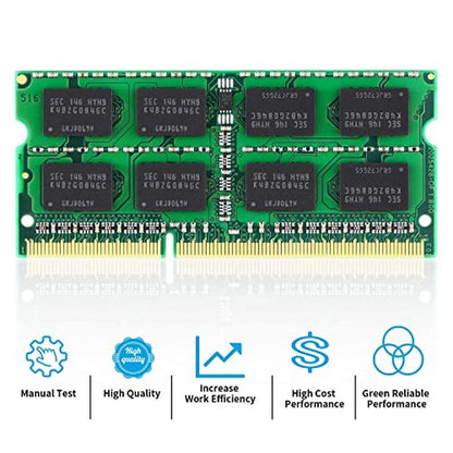 PC3 DUOMEIQI: DUOMEIQI 2X8GB PC3-8500 SODIMM DDR3 1066 16GB – Side View