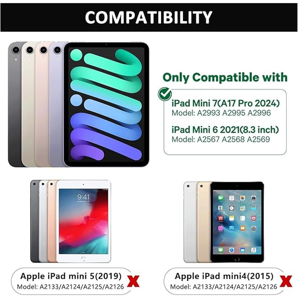 Keyboard iPad: Fuwang Touchpad Keyboard Case for iPad Mini – Side View