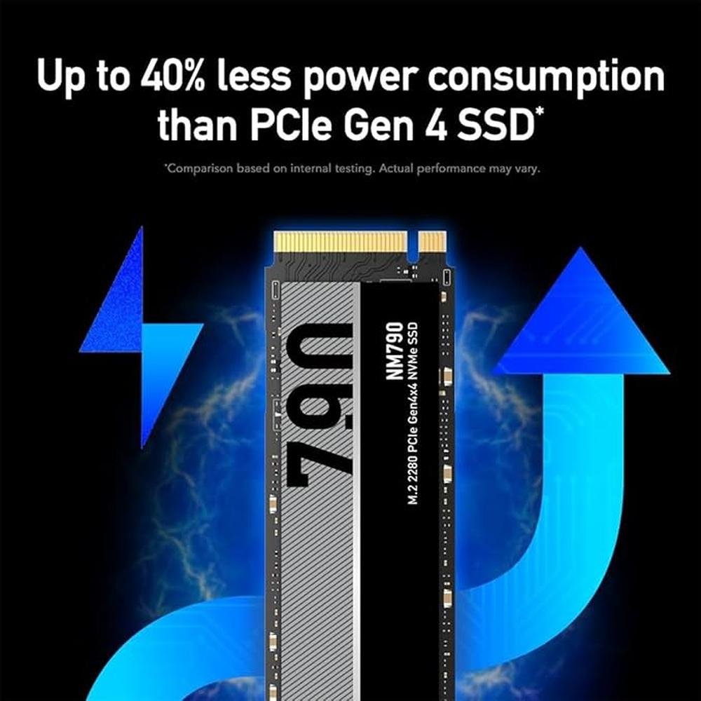 Lexar 1TB NM790 SSD: PCIe Gen4 NVMe M.2 2280 Internal Solid – Close-up Detail