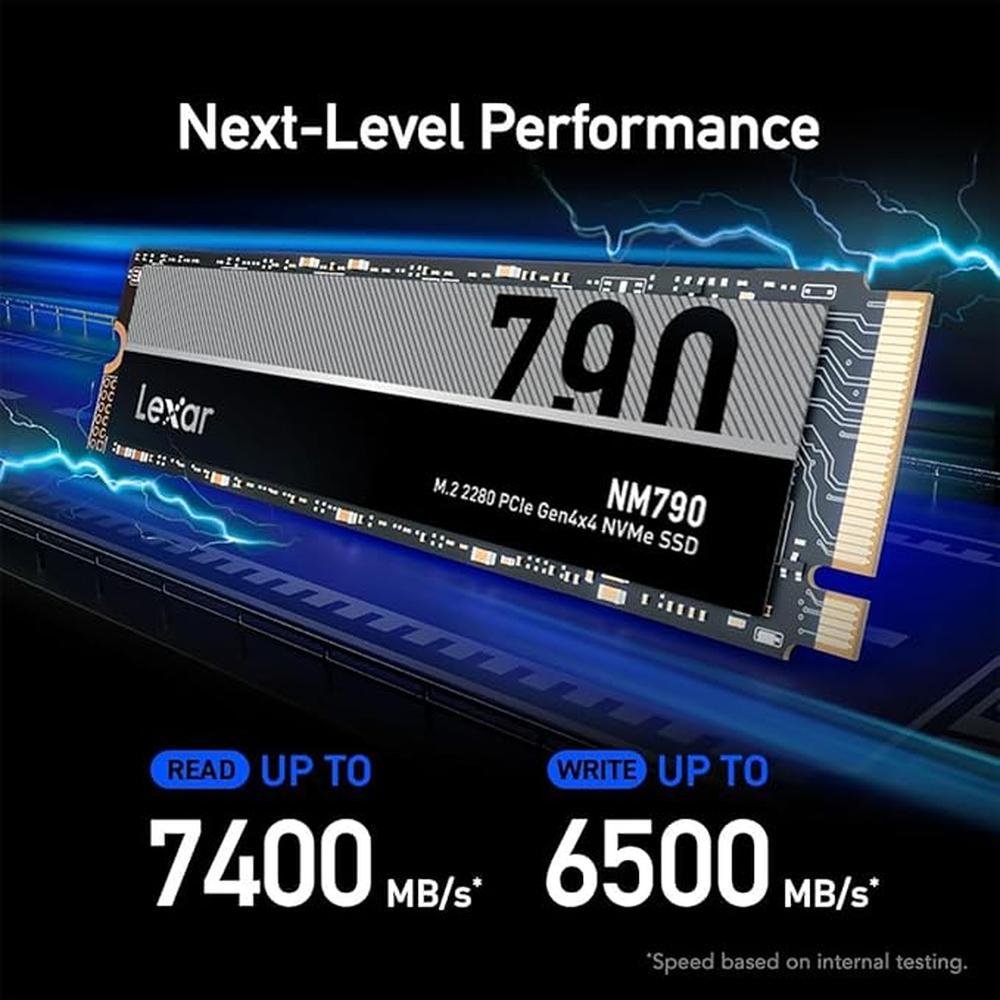 Lexar 1TB NM790 SSD: PCIe Gen4 NVMe M.2 2280 Internal Solid – Packaging