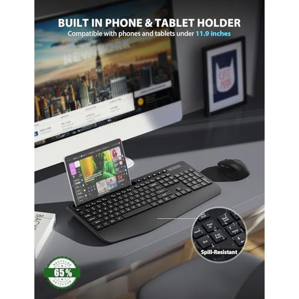 Wireless Keyboard Mouse Combo – Close-up Detail