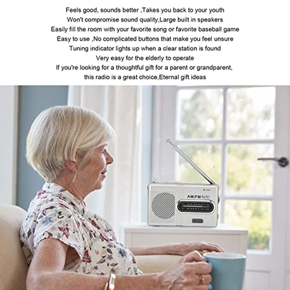 Radio Portable: AM FM Digital Pocket Radio with 5W Speaker – Close-up Detail