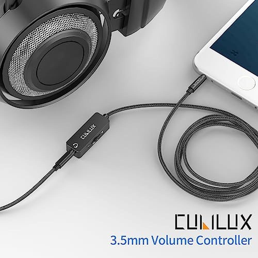 Volume Cubilux: Cubilux 3.5mm TRRS Volume Attenuator Cable – Side View