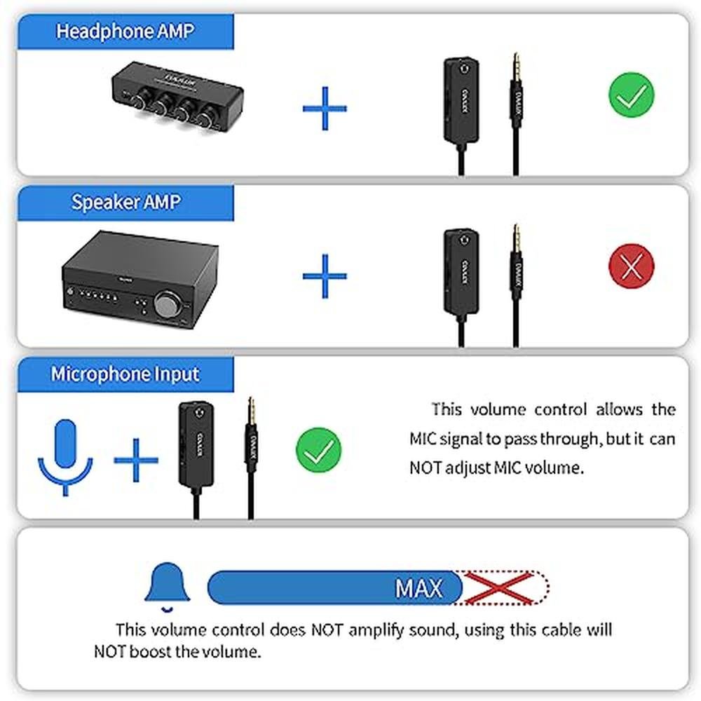 Volume Cubilux: Cubilux 3.5mm TRRS Volume Attenuator Cable – Close-up Detail