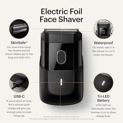 Face Shaver: MANSCAPED The Handyman Compact Electric Face – Side View