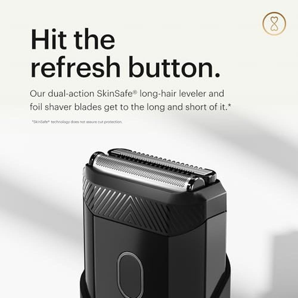 Face Shaver: MANSCAPED The Handyman Compact Electric Face – In Use