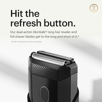Face Shaver: MANSCAPED The Handyman Compact Electric Face – In Use